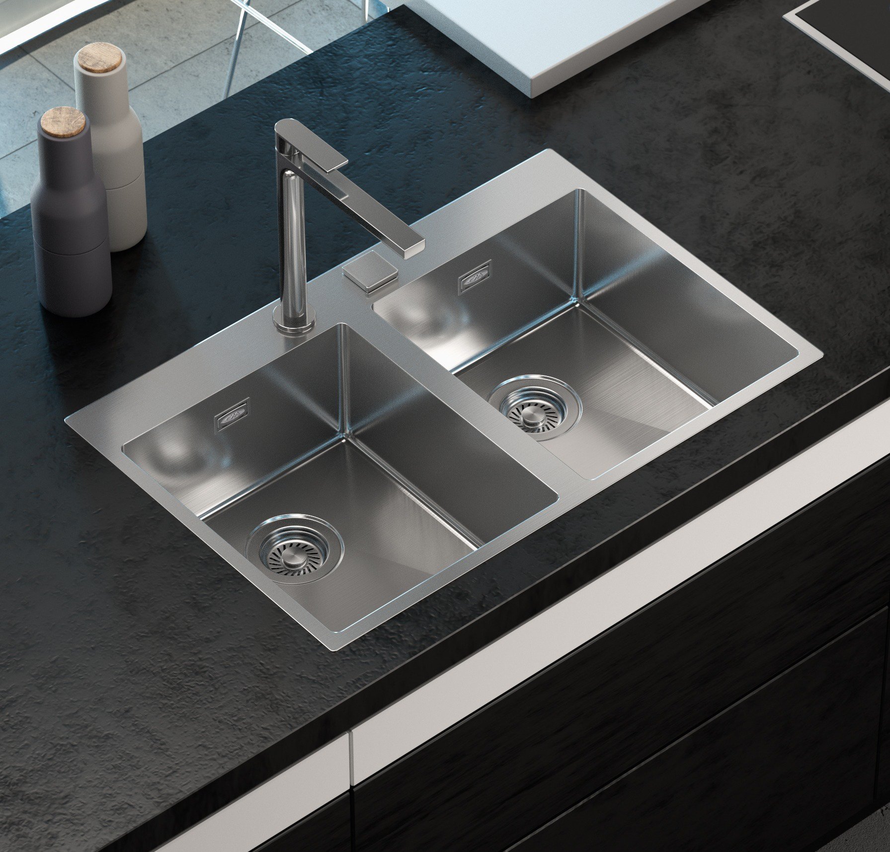 Lavelli in acciaio inox per cucine: linea luxury style - CM Spa