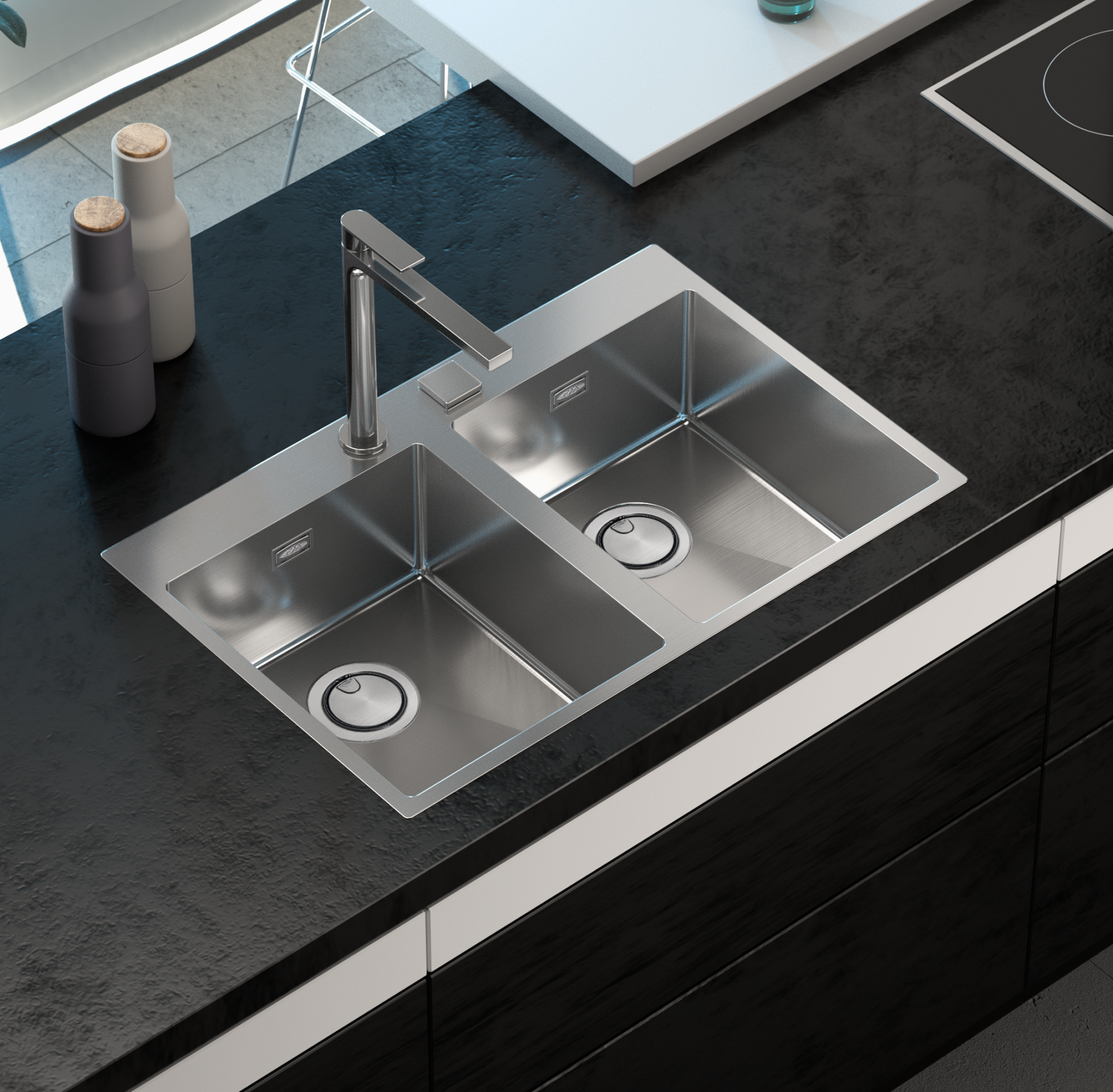 910410 - Teiera Bollitore In Acciaio Smaltato, Colore: Rosso Scuro - Foto 1