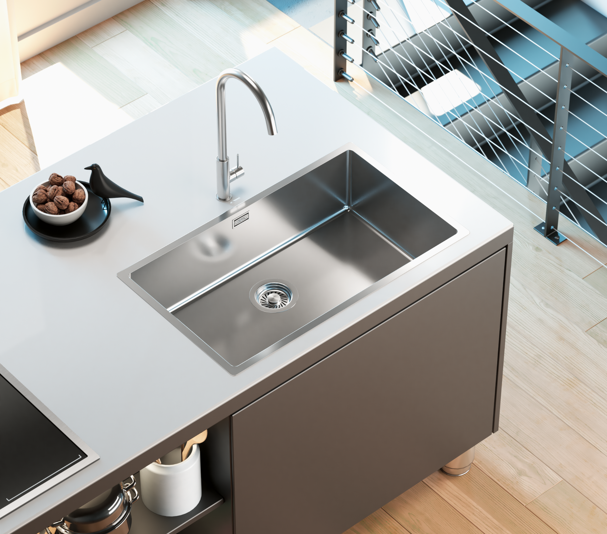 Lavelli in acciaio inox per cucine: linea luxury style - CM Spa