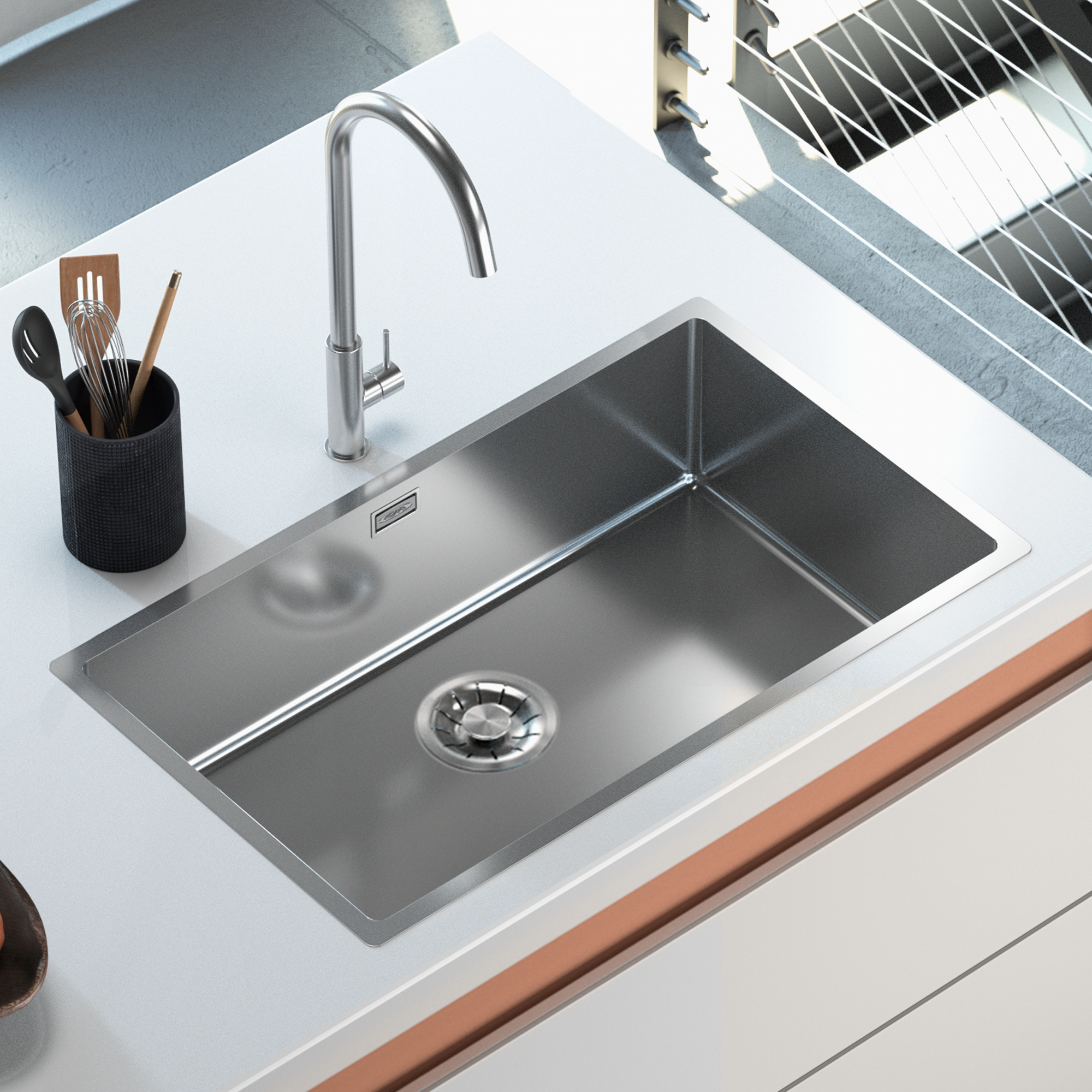 Lavelli in acciaio inox per cucine: linea luxury style - CM Spa