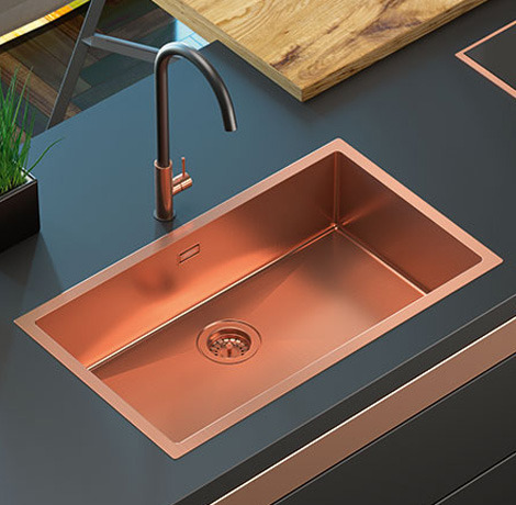 Lavelli in acciaio da cucina: linea colorstyle