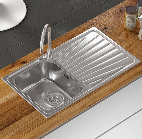 Lavelli in acciaio da cucina: linea classic