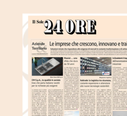 CM S.p.A. on  “Il sole 24 ore” newspaper, dated 24th of November