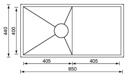 filoquadra sottotop - undertop 85 x 44 1V