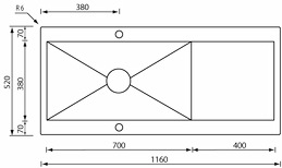 revers 116 x 52 1V