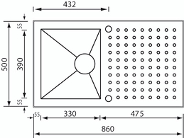 punto quadro 86 x 50 1V