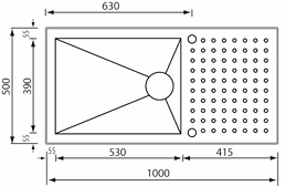 punto quadro 100 x 50 1V