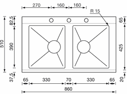 anthea radius 86 x 51 2V