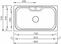 eureka 86 x 51 1V monostampo