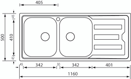 cristal 116 x 50 2V