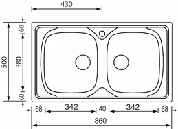 universal 86 x 50 2V