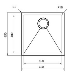 iride 45 X 45 - gun metal