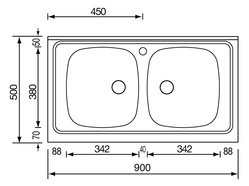 mondial appoggio 90 x 50 2V