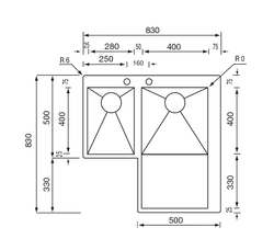 filoquadra mix 83 x 83 2V